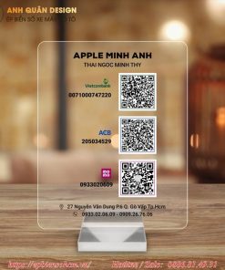bảng Mica QR ngân hàng