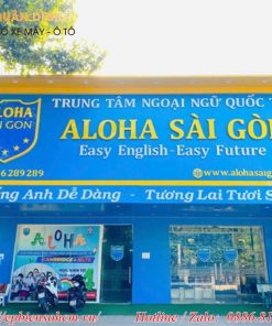 bảng mica tên phòng trung tâm ngoại ngữ