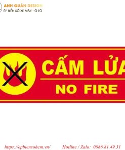 Bảng nội quy PCCC bằng Mica