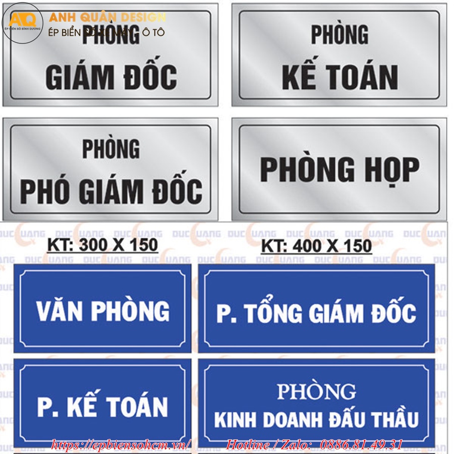 Bảng tên phòng Mica Bảng tên phòng Mica