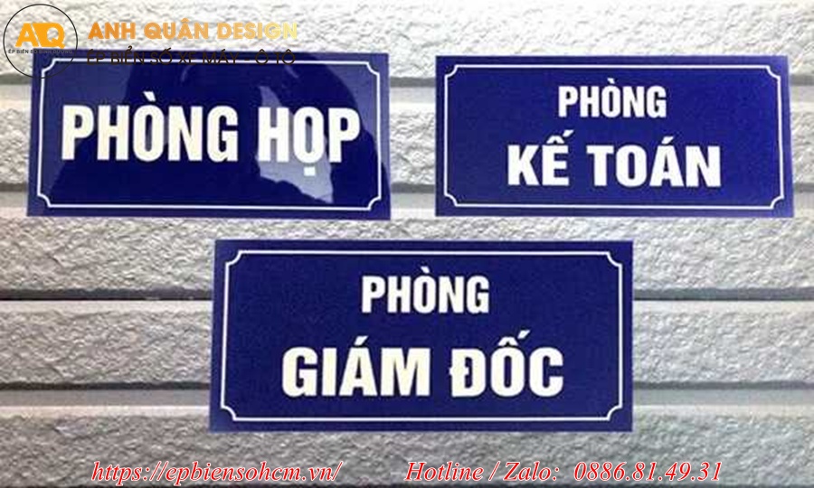 Bảng tên phòng Mica Bảng tên phòng Mica