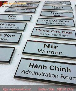 Bảng tên phòng Mica theo yêu cầu, đẹp, rõ ràng và chuyên nghiệp 7 Bảng tên phòng Mica