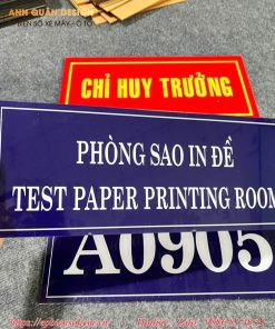 Bảng tên phòng Mica
