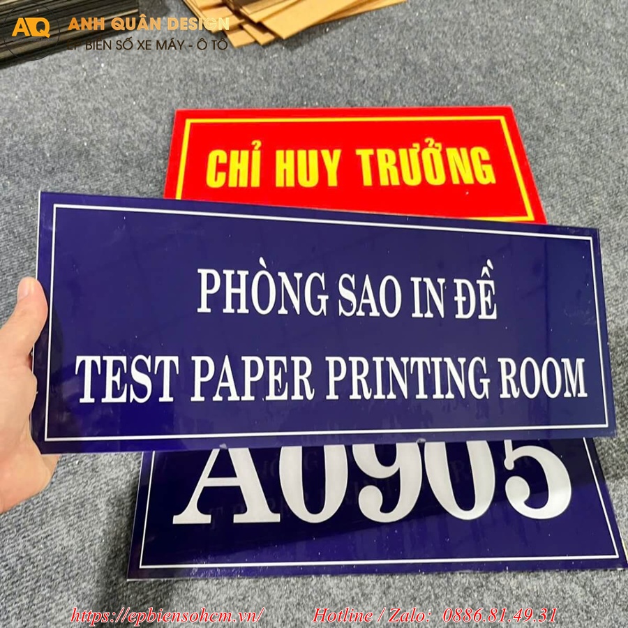Bảng tên phòng Mica Bảng tên phòng Mica