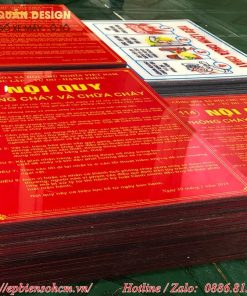 Bảng tiêu lệnh PCCC Mica