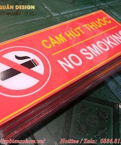 Biển bảng cấm hút thuốc Mica