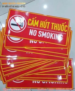 Biển bảng cấm hút thuốc Mica
