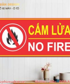 Biển bảng cấm lửa Mica