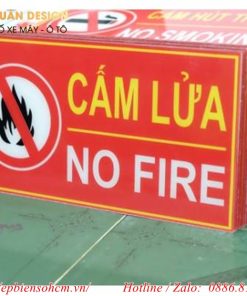 Biển bảng cấm lửa Mica