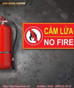 Biển bảng cấm lửa Mica