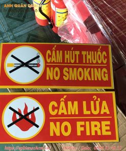 Biển bảng cấm lửa Mica