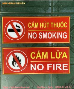 Biển bảng cấm lửa Mica