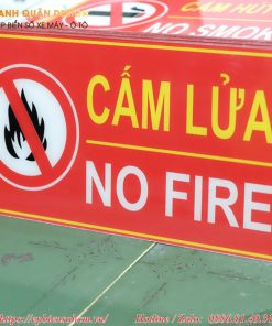 Biển bảng cấm lửa Mica