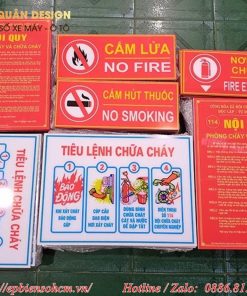 Bảng Biển cảnh báo bằng Mica