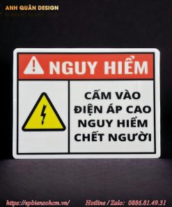 Bảng Biển cảnh báo bằng Mica