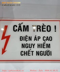 Bảng Biển cảnh báo bằng Mica