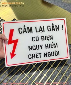 Bảng Biển cảnh báo bằng Mica