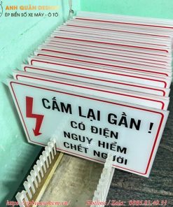 Bảng Biển cảnh báo bằng Mica