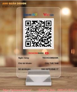 làm bảng Mica dán mã QR code