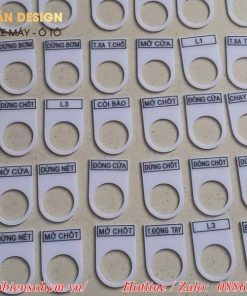 tem nhãn mica namplate tủ điện