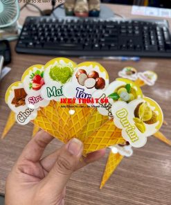 thẻ Mica hình cây kem
