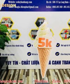 thẻ Mica hình cây kem
