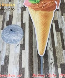 thẻ Mica hình cây kem