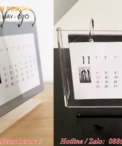 Lịch để bàn đế Mica