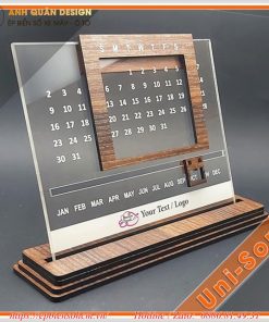 Lịch để bàn đế Mica