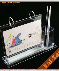 Lịch để bàn đế Mica
