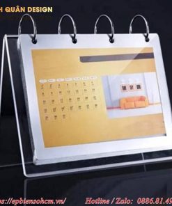 Lịch để bàn đế Mica