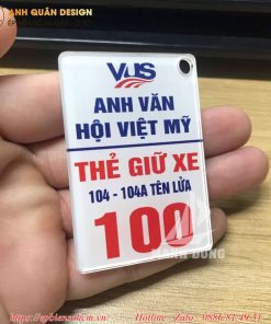 Thẻ Giữ Xe Mica, Thẻ Phòng Mica
