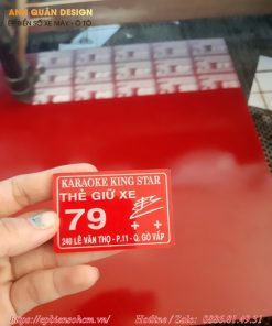 Thẻ Giữ Xe Mica, Thẻ Phòng Mica